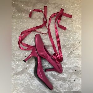 Steve Madden pink leather  ballerina heels
